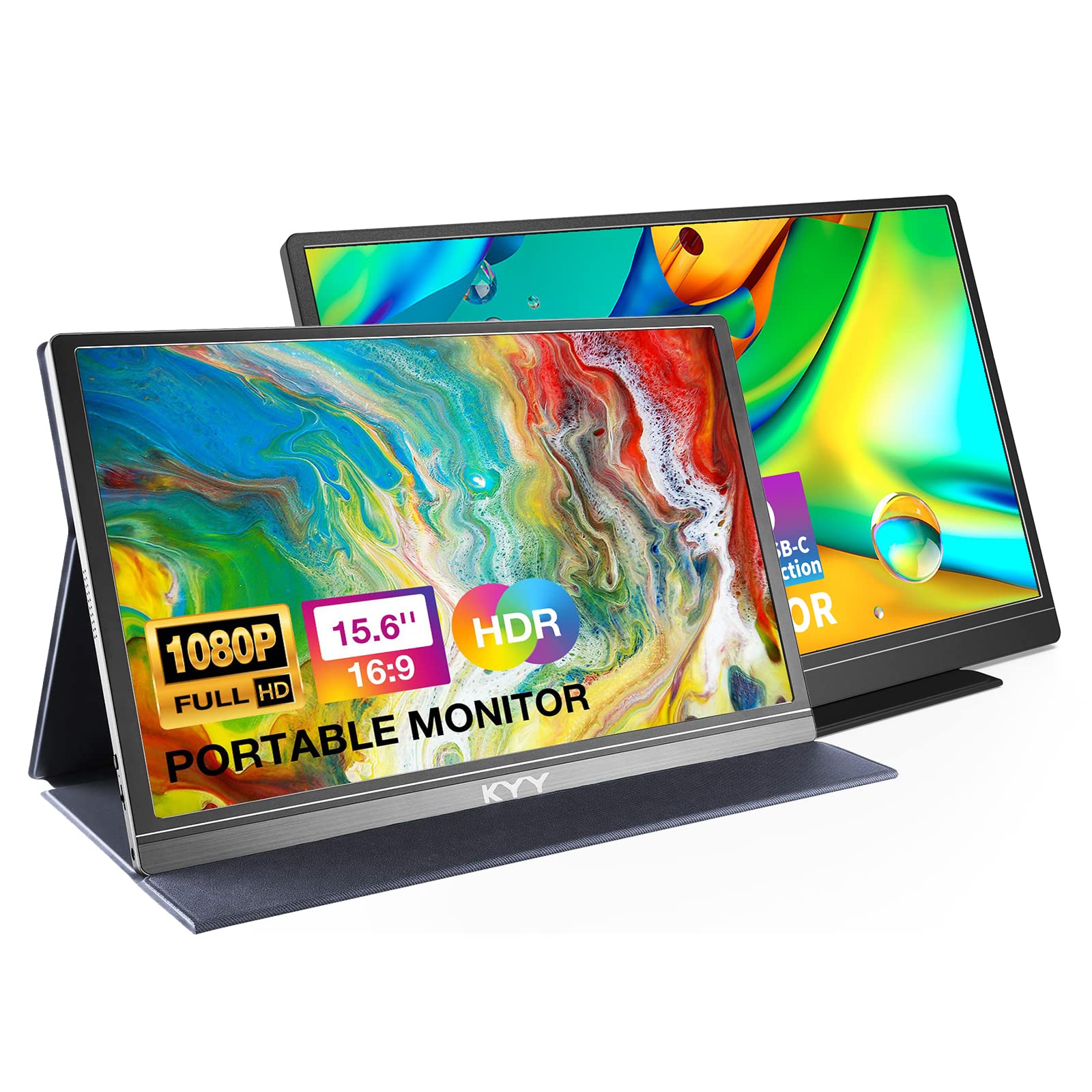 Amazon.com: KYY 15.6'' Portable Monitor Bundle [K3 Grey & K3-2